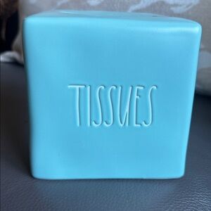 Rae Dunn TISSUES Tiffany Blue Tissue Box Cover